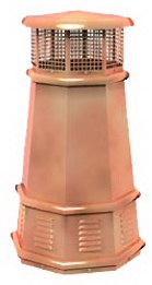 Old Smokey's King copper european chimney pots