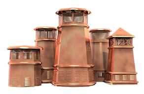European Copper Chimney Pots from Old Smokey's