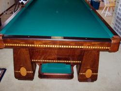 Brunswick Medalist  9' x 4 1/2' pool table at The Empire Room